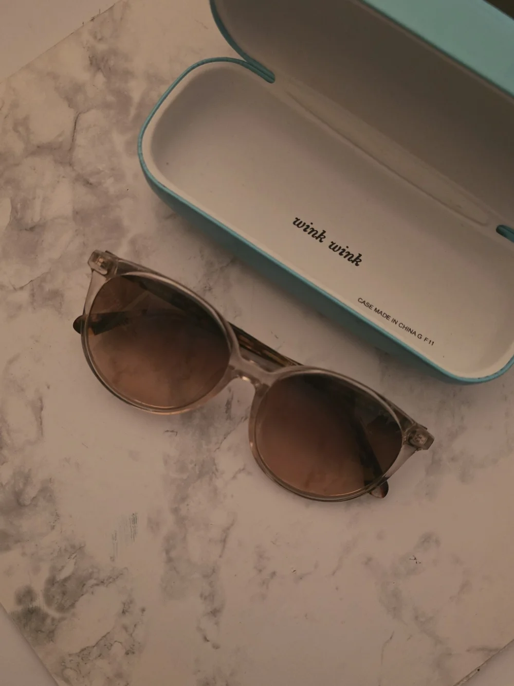 Kate Spade KAIA/F/S Translucent Beige & Tortoise Sunglasses with Case